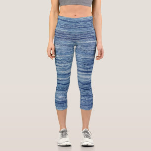 Leggings Capri Marble azul