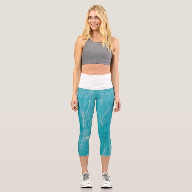 Leggings Capri Marble High Waisted Capris (Anverso)