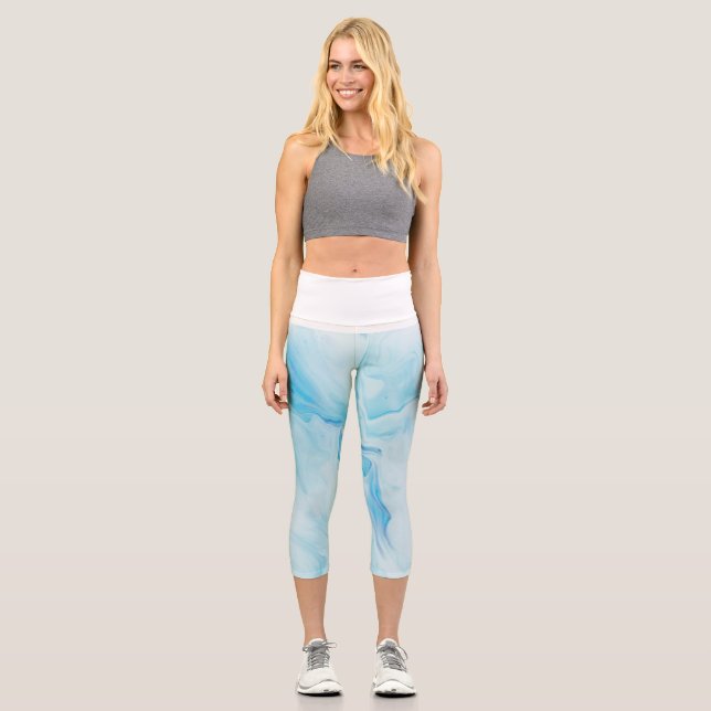 Leggings Capri Marble High Waisted Capris (Anverso)