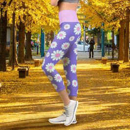 Leggings Capri Margarita Simple Púrpura