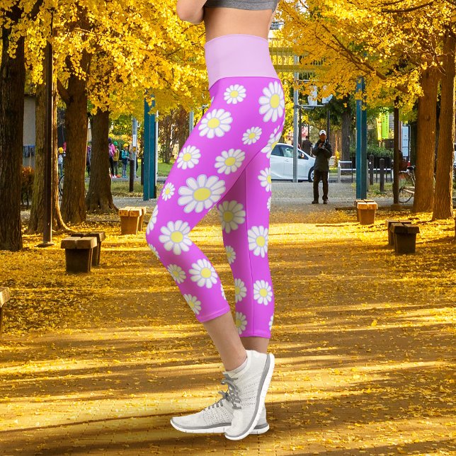 Leggings Capri Margarita Violeta Simple (Daisy Simple Violet Capri Leggings)