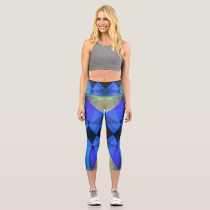 Leggings Capri Mariposa azul