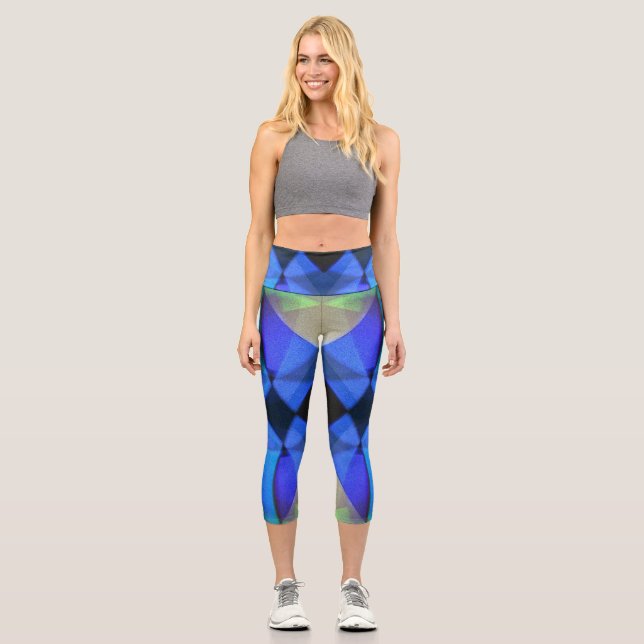Leggings Capri Mariposa azul (Anverso)