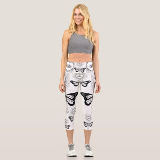 Leggings Capri Mariposa de serpiente mira jarras mágicas de yoga
