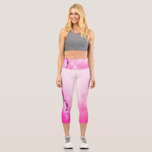 Leggings Capri Mariposa magenta