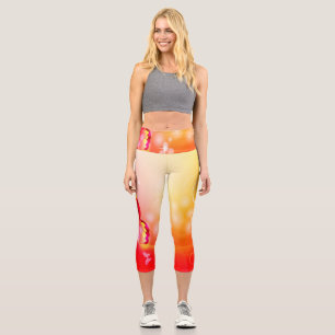 Leggings Capri Mariposa roja