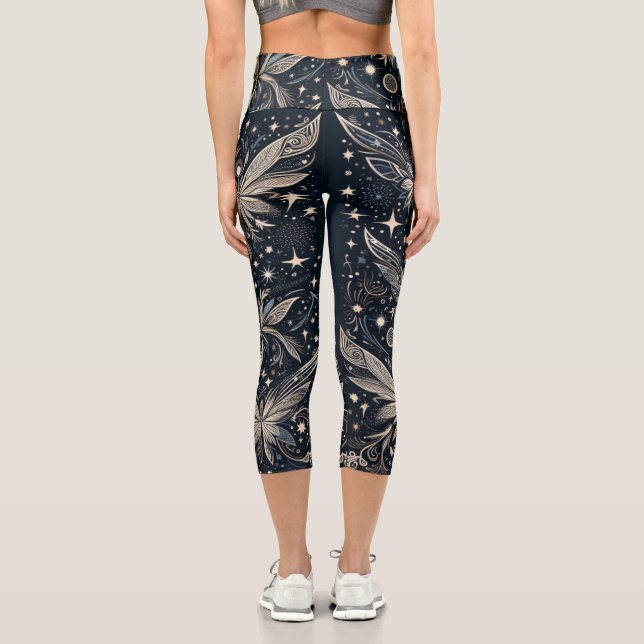 Leggings Capri Mariposas a la luz de la luna (Reverso )
