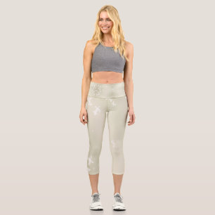 Leggings Capri Mariposas blancas