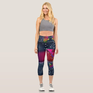 Leggings Capri Mariposas en arbustos