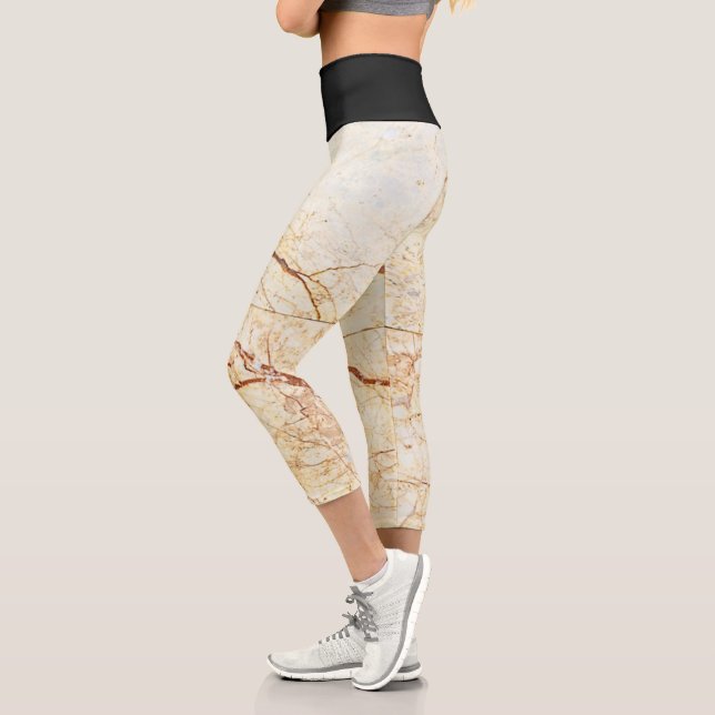 Leggings Capri Marle Y Negro (Izquierda)
