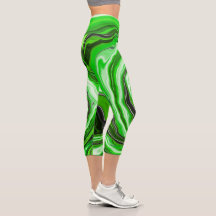 Mármol verde y negro como arte fluido a rayas
