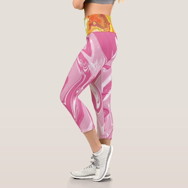 Leggings Capri Mármol y acuarela (Izquierda)