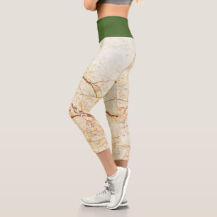 Leggings Capri Mármol Y Color Personalizado