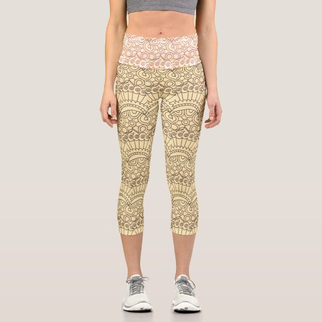 Leggings Capri Marrón (Anverso)