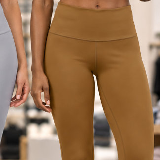 LEGGINGS CAPRI "MARRÓN" CIÑE ALTO