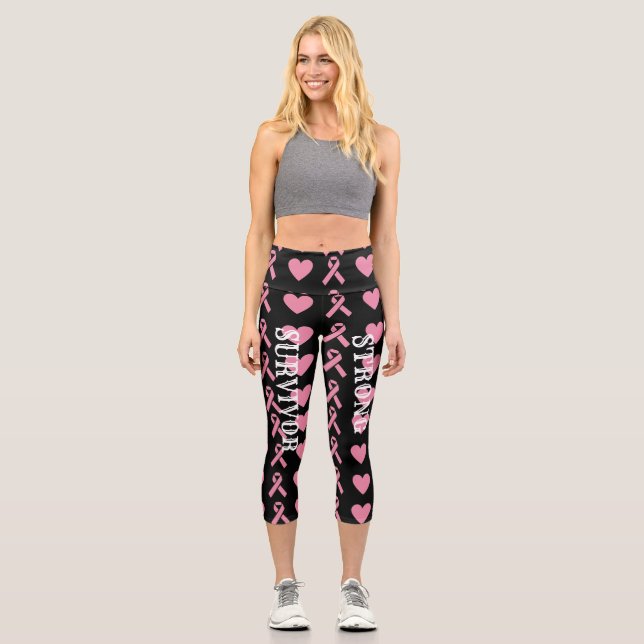Leggings Capri Más Fuerte Que El Cáncer Capris Con Mayor Desgaste (Anverso)