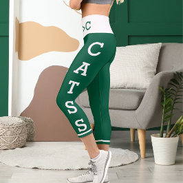 Leggings Capri Mascotas personales masas gatos capris de alto der