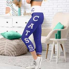 Leggings Capri Mascotas personales masas gatos capris de alto der