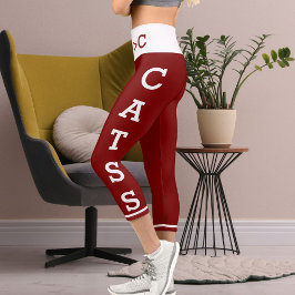 Leggings Capri Mascotas personales masas gatos capris de alto der