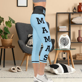 Leggings Capri Mascotas personales masas gatos capris de alto der
