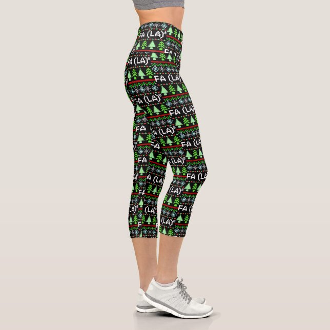 Leggings Capri Math Fa La - Navidades Carol Ugly Sweater Style (Derecha)
