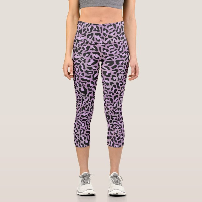 Leggings Capri Medias capri estampadas con leopardo (Anverso)
