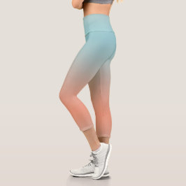 Leggings Capri Medias capri ombre rosa azul pastel suave moderno