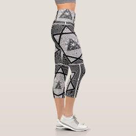 LEGGINGS CAPRI MEDIAS CON PATRON GEOMÉTRICO