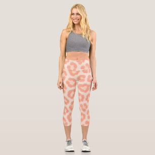 Leggings Capri Medias impresas de Guepardo Albino Anim Blush &