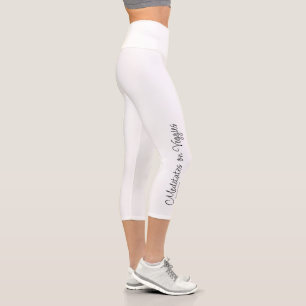 Leggings Capri Meditados sobre plantaciones de yoga para los vege
