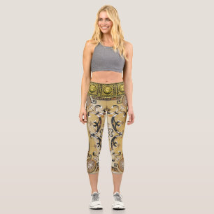 Leggings Capri Medusa Capri Legendarias Imperio Francés Dorado