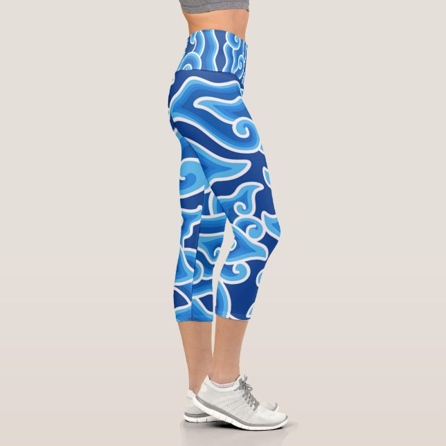 Leggings Capri Megmodiung-Batik-Pattern-| Zazzle_Growshop. (Derecha)