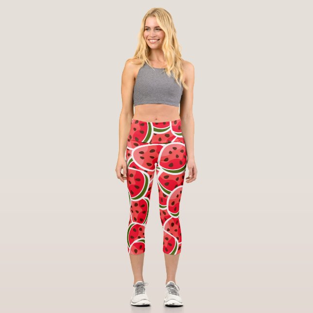 Leggings Capri Melina hippy de moda rosa (Anverso)