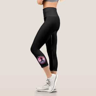 Leggings Capri Mentalidad en ejecución - Cita de resistencia Girl