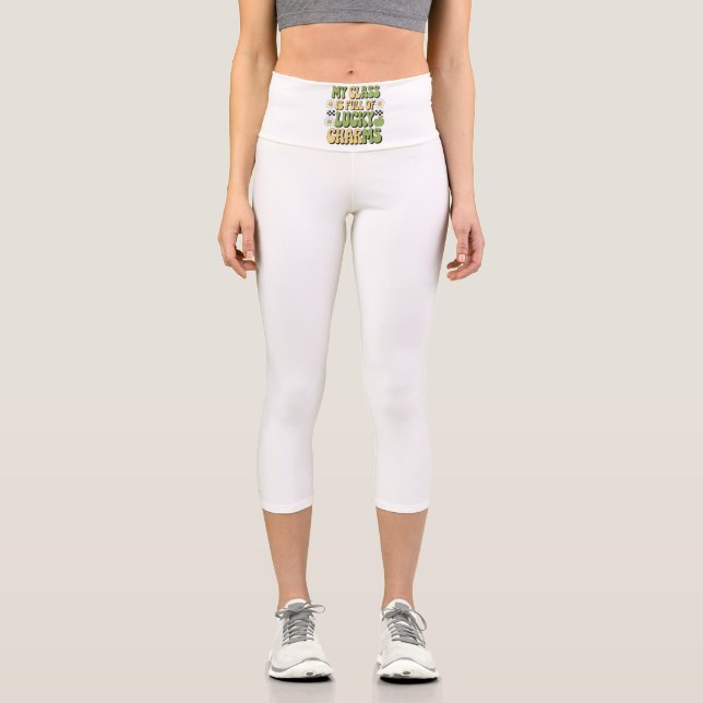 Leggings Capri Mi Clase Está Llena De Profesores De Enseñadores D (Anverso)