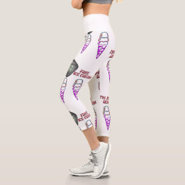 Leggings Capri Mikitiez helado gelato roca roca roca verde