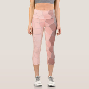 Leggings Capri Minimalismo Resumen Células grises pálidas de arte