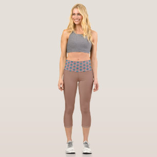 Leggings Capri mocha mousse y polkadot