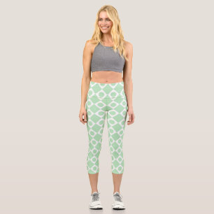 Leggings Capri Mod Retro 60's Mint