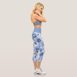 Leggings Capri Moda Blue Toile de Jouy<br><div class="desc">Moda Blue Toile de Jouy. El estilo rústico francés es de diseño.</div>