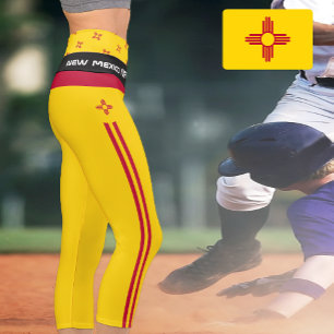 Leggings Capri Moda de Nuevo México y Bandera Mexicana, Fitness,