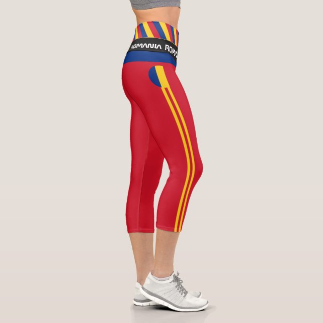 Leggings Capri Moda, fitness, deporte, bandera rumana  (Derecha)