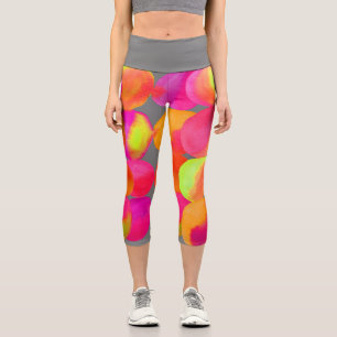 Leggings Capri Moderna colorida acuarela arty colorido arte funky