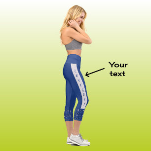 Leggings Capri Moderna moda patrón de campo de golf marina de tex