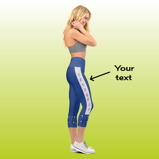 Leggings Capri Moderna moda patrón de campo de golf marina de tex (Subido por el creador)