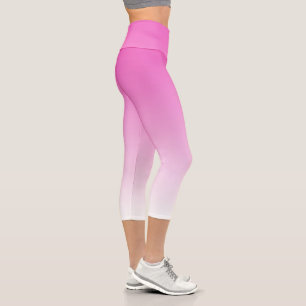 Leggings Capri Moderna plantilla elegante de degradado rosado Las
