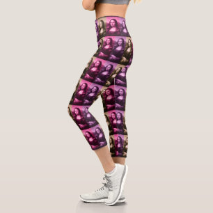 Leggings Capri Mona Lisa Purple Pink Chocolate