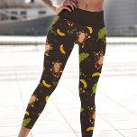 Leggings Capri Mono Marrón Y Banana De Juego<br><div class="desc">Con estas alegres leggings de capri que presentan un encantador patrón de monos y bananas en una selva exuberante. Los tonos marrones y amarillos alegres crean una atmósfera divertida y atrevida, perfecta para añadir un toque de brillo a tu ropa activa. Están hechos con tejidos blandos y tensos, y son...</div>