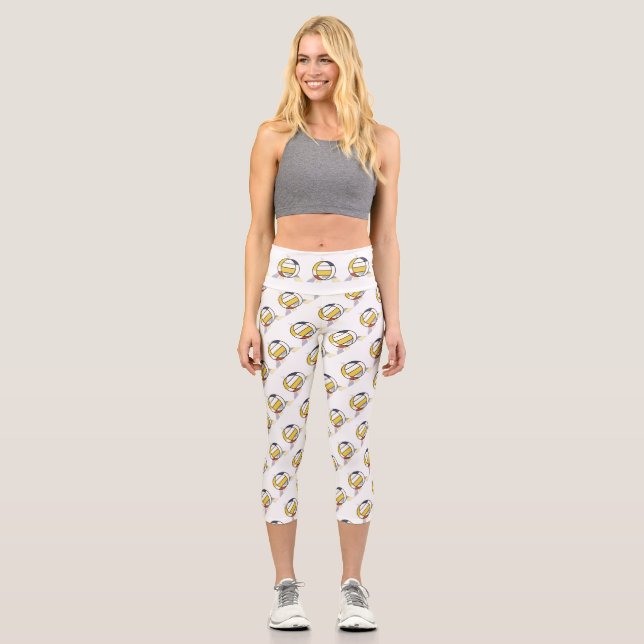 Leggings Capri Monograma artístico de Neoplasticismo espléndido.  (Anverso)
