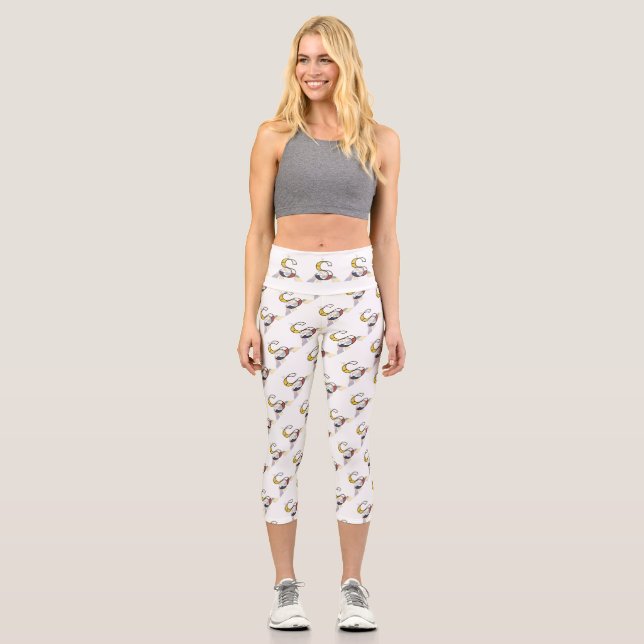 Leggings Capri Monograma artístico de Neoplasticismo espléndido.  (Anverso)